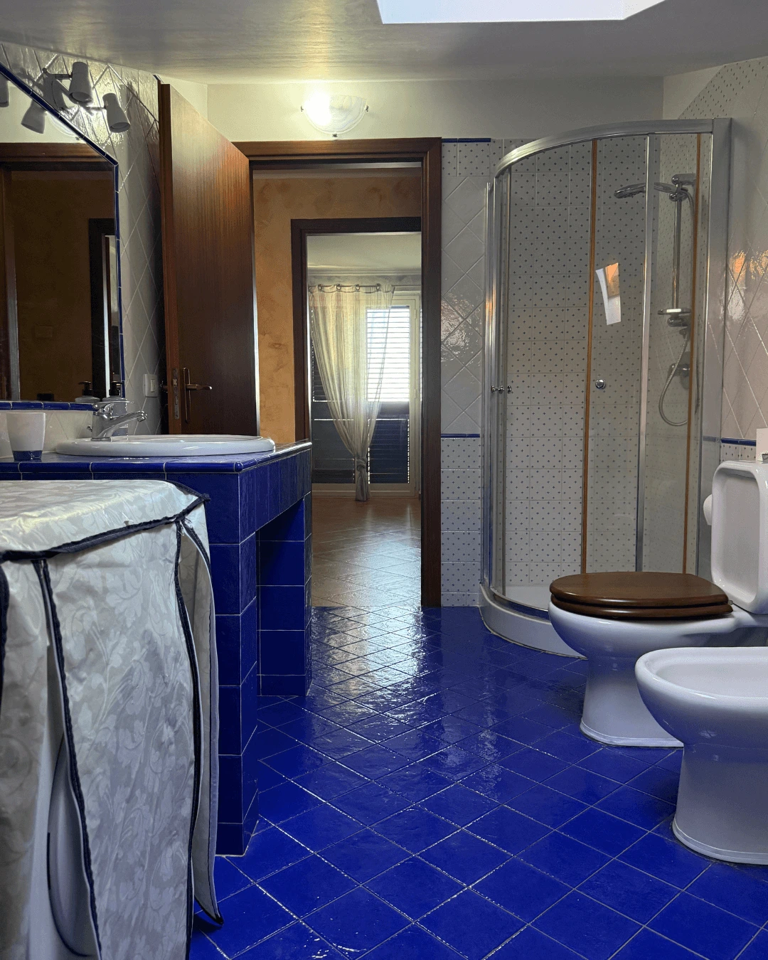 bagno dell appartamento 2 di villa paradiso - b&b ad acireale